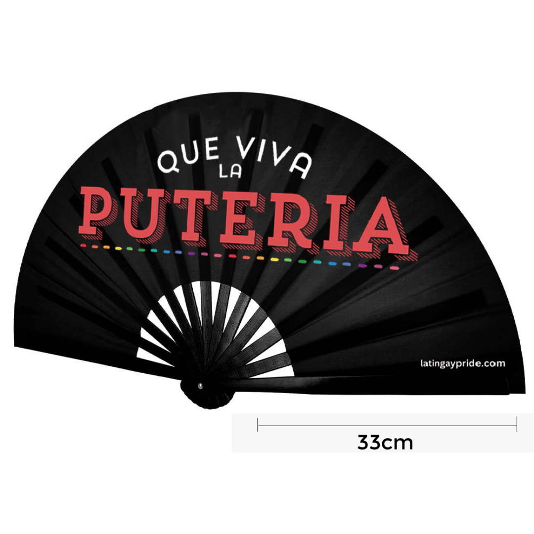 Abanico CLACK Que Viva La Puteria